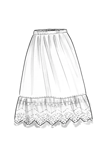 “Pytte” woven organic cotton underskirt - 
