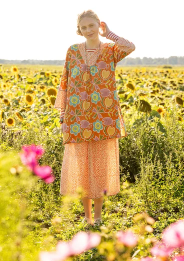 “Cikoria” woven organic cotton tunic - masala