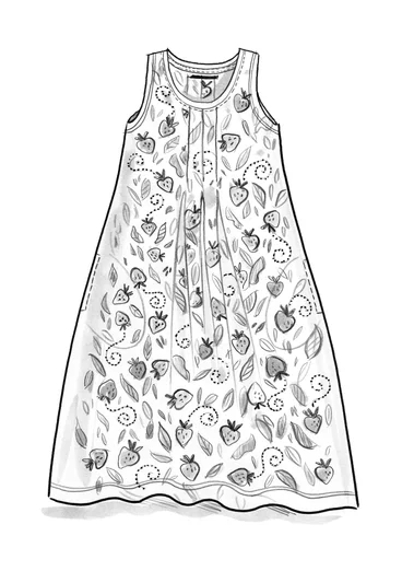 Robe ”June” en jersey de coton biologique/modal -