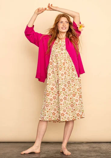 Tricot jurk "Primrose" van biologisch katoen - lichtzand