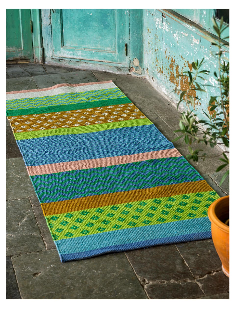 “Gåsöga” organic cotton hallway mat