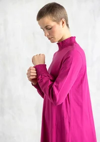 Jerseykleid aus Bio-Baumwolle - cerise
