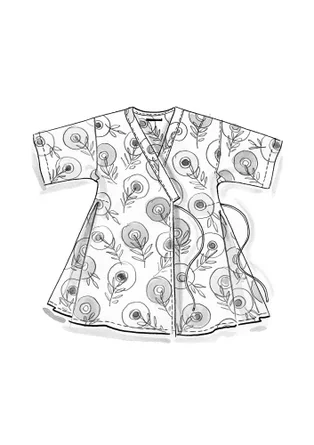 Kimono „Julie“ aus Öko-Baumwolle - schwarz