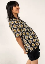 Blouse "Afrodite" en coton biologique - svart