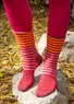 Stricksocken aus Lammwolle (dunkelachatrot L/XL)