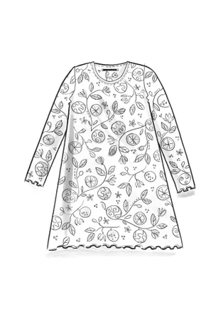 Tunique "Pomerans" en jersey de modal/élasthanne - noir