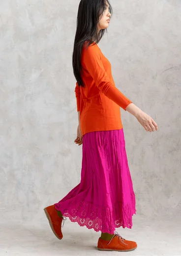 Woven organic cotton underskirt - cerise