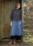 Strickpullover „Hildur“ aus Wolle (dunkelaschgrau-melange L)