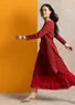 Jerseykleid „Theia“ aus Bio-Baumwolle/Elasthan (dunkelachatrot-gemustert L)