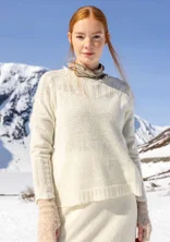 “Forgetmenot” alpaca blend sweater - ecru