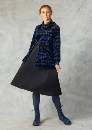 Veloursjacke „Paraguay“ aus Bio-Baumwolle/Recycling-Polyester - porzellanblau