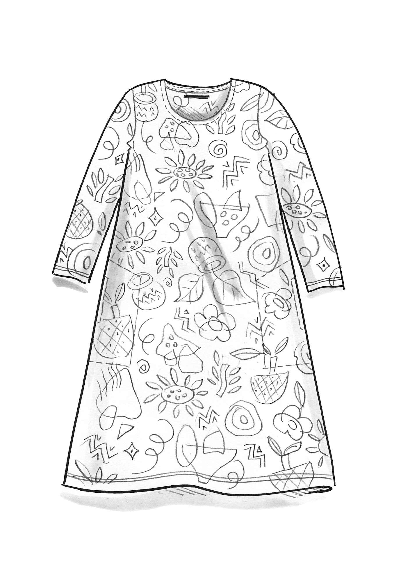 Trikåklänning  Contour  i lyocell/elastan safirblå