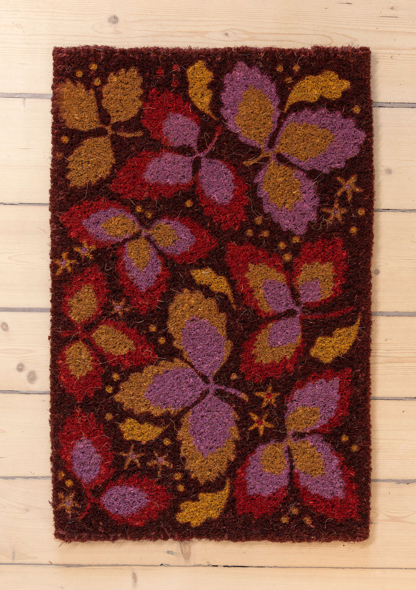 “Woodland” doormat in coir fiber agate red thumbnail