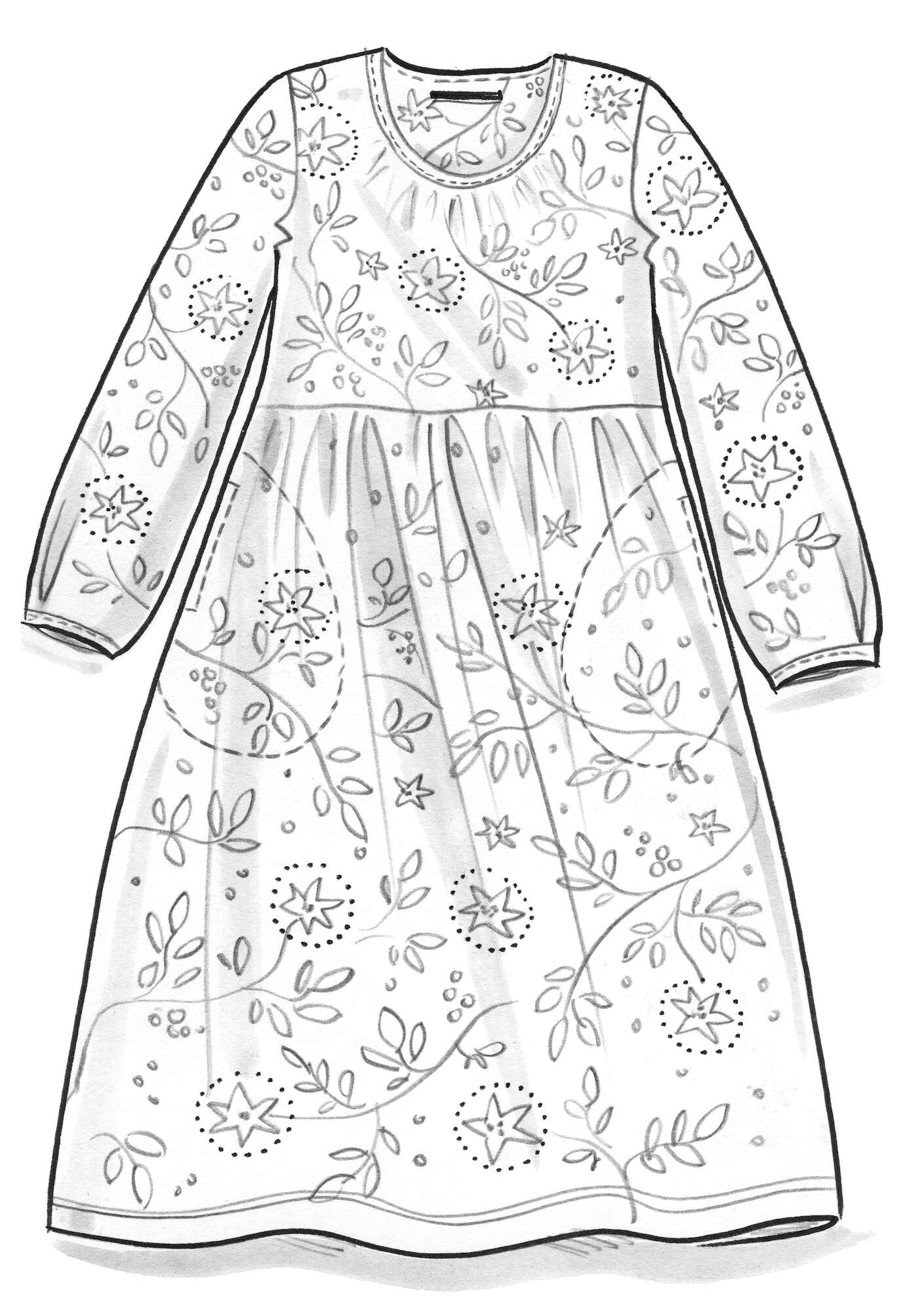 Tricot jurk  Rimfrost  van lyocell/elastaan