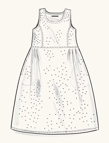Vevd kjole «Shimla» i økologisk bomull / lin - koppar0SL0mnstrad