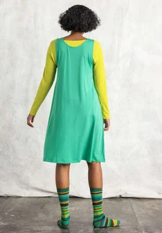 Lyocell/elastane jersey dress - lotus green