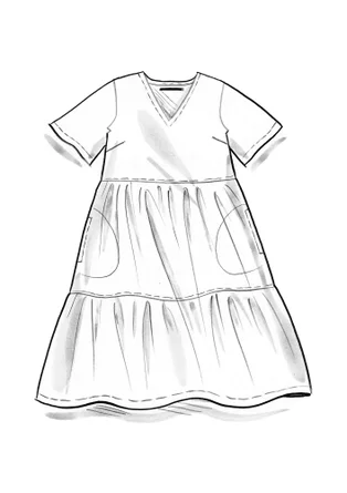 “Sommaräng” woven organic cotton/modal dress - pistachio