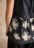 Geweven singlet "Helenae" van biologisch katoen (zwart S)