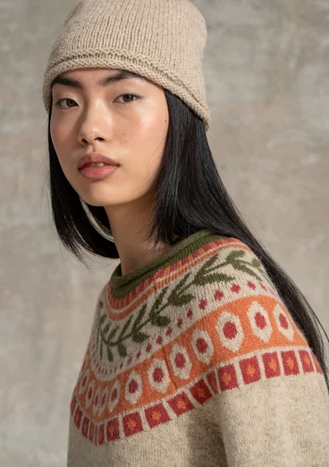 Strickpullover „Arktis“ aus ungebleichter Wolle - ungefärbt