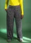 Pantalon "Stella" en jersey de coton biologique/élasthanne (noir/motif M)