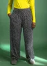 “Stella” organic cotton/elastane jersey trousers (black/patterned M)