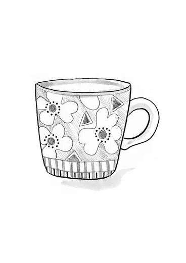 “Soni” ceramic mug - chilli