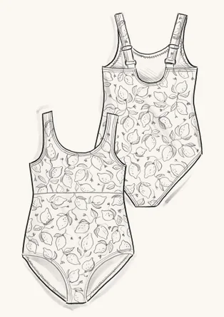 “Luisa” polyamide /elastane swimsuit - black