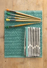 “Play” organic cotton placemat - artemisia