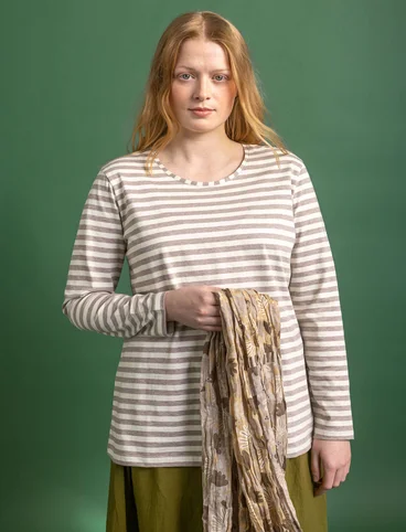 Essential striped sweater in organic cotton - oblekt0SL0ljus0SP0potatis