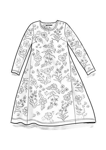 Trikotkjole «Rosebay» i lyocell/elastan - aubergine