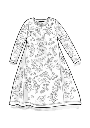 Trikotkjole «Rosebay» i lyocell/elastan - aubergine