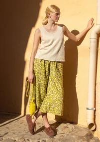 Webhose „Flora Flow“ aus Viskose - thymian-gemustert