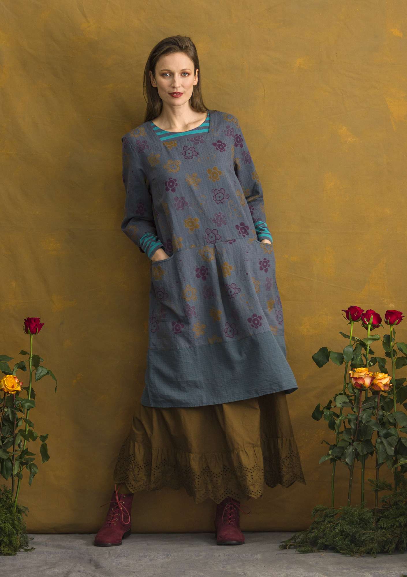 Kleid Lindblom agave/patterned