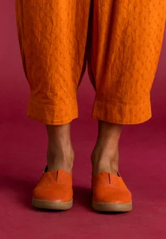 Chaussures en nubuck - henné