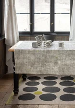 “Joy” organic cotton tablecloth - poppy/peony