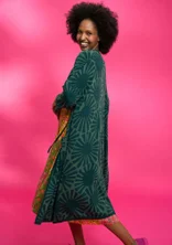 Langstrickjacke „Midori“ aus Bio-Baumwolle - regenwaldgrün