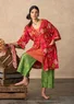 Kimono "Ayaka" en coton biologique (cerise M)