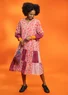 “Sona” woven organic cotton dress (bright red L)