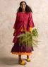 Kleid „Serafina“ aus Öko-Baumwollgewebe (papageienrot-gemustert M)