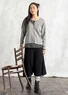 Strickjacke aus Bio-/Recycling-Baumwolle (graumelange M)