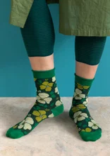 Socken „Theia“ aus Bio-Baumwolle - flaschengrün