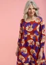 Robe en viscose tissée (cuivre XL)