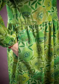 Robe à motif "Ada" en coton biologique/modal - sauge