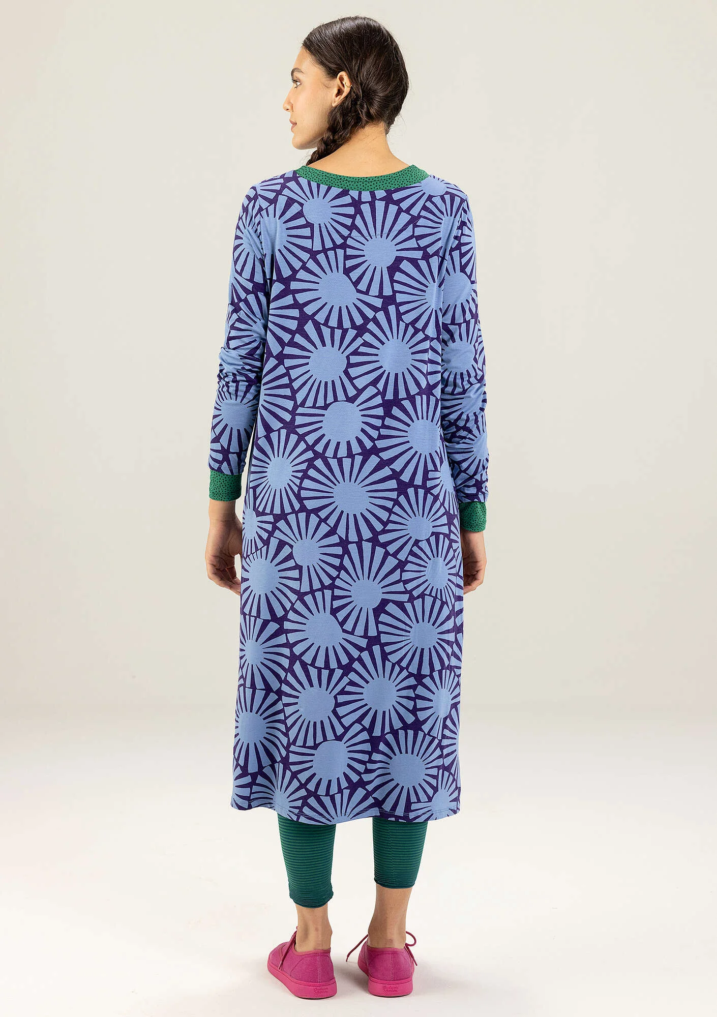 Robe "Taiyoko" en jersey de lyocell/élasthanne - ciel nocturne