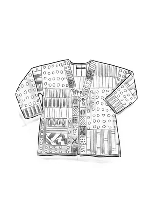 Gilet "Bhutan" en coton biologique/recyclé - turquoise