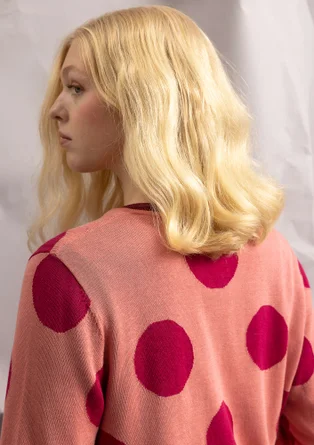 Strickjacke „Ina“ aus Bio-Baumwolle/Lyocell - kirschblüte