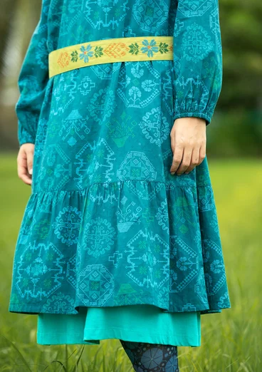 Webkleid „Poesi“ aus Bio-Baumwolle - dunkeljaspis