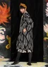 Robe ”Décor” en coton biologique/lin (noir M)