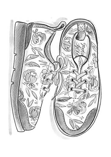 “Olga” sneakers in recycled polyester - black