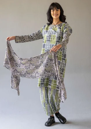 Kleid „Giraffe“ aus Bio-Baumwollgewebe - vanille